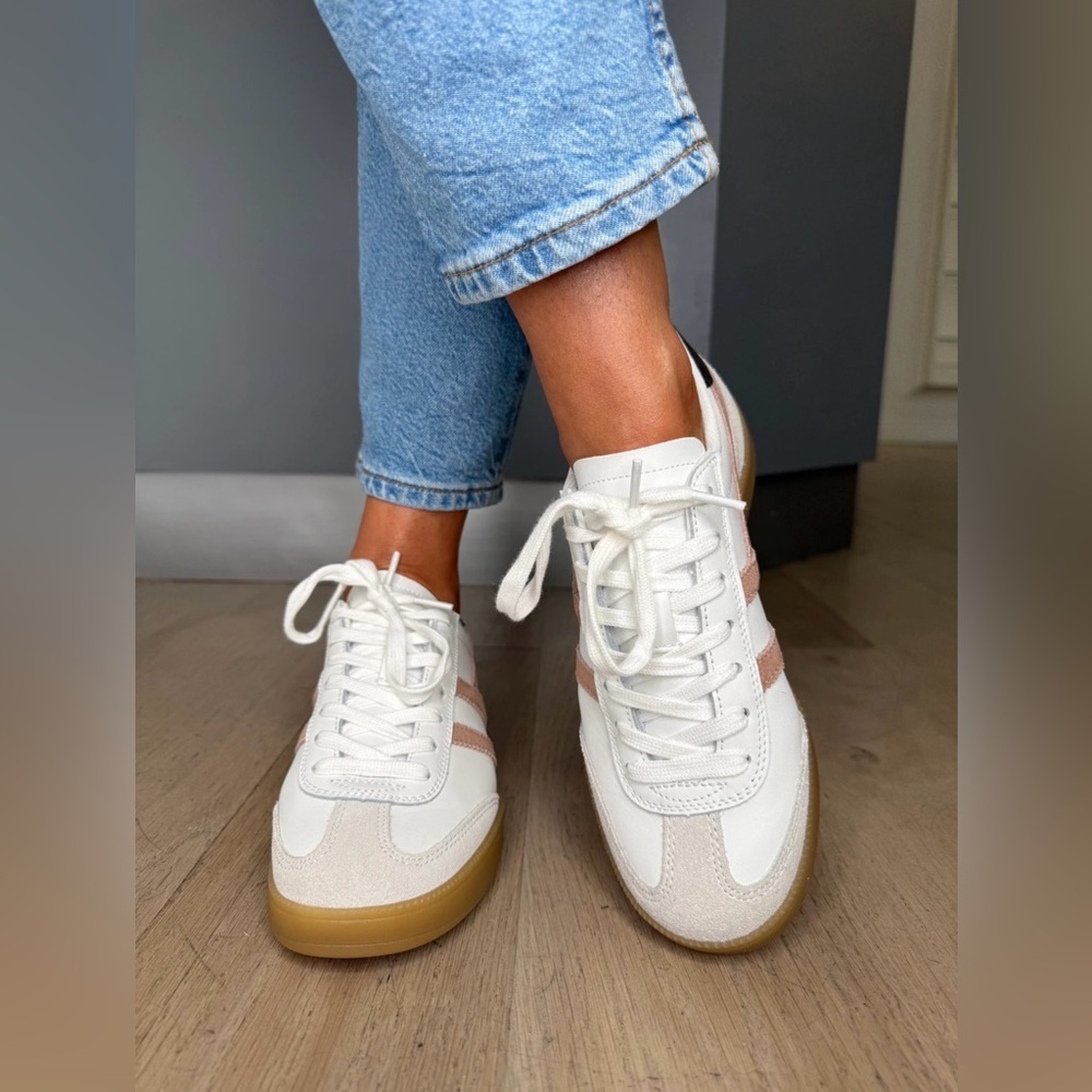 Gola Women’s Viper Leather Sneakers, Sz.6, White, Cameo, Dark Brown, Gum - Picture 1 of 16